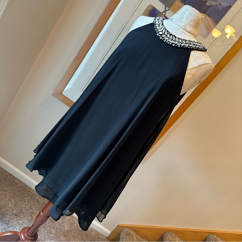 Vince Camuto Trapeze Dress - Rhinestone Beaded 2